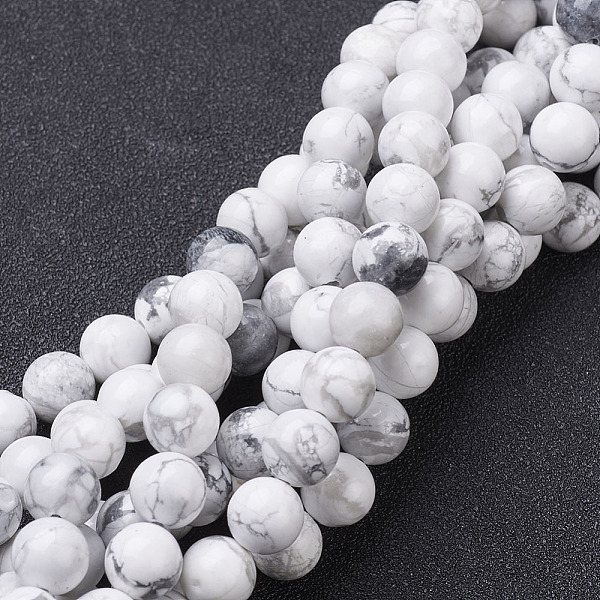 PandaHall Natural Howlite Bead Strands, Round, 10~10.5mm, Hole: 1.5mm, about 38pcs/strand, 15.3 inch(39cm) Howlite Round
PandaHall Natural Howlite Bead Strands, Round, 10~10.5mm, Hole: 1.5mm, about 38pcs/strand, 15.3 inch(39cm) Howlite Round