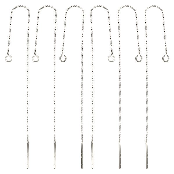 PandaHall Beebeecraft 1 Box 3 Pairs Sterling Silver Threader Earrings 80mm Pull Through Threaded Long Chain Drop Tassel with Loop for...
PandaHall Beebeecraft 1 Box 3 Pairs Sterling Silver Threader Earrings 80mm Pull Through Threaded Long Chain Drop Tassel with Loop for...