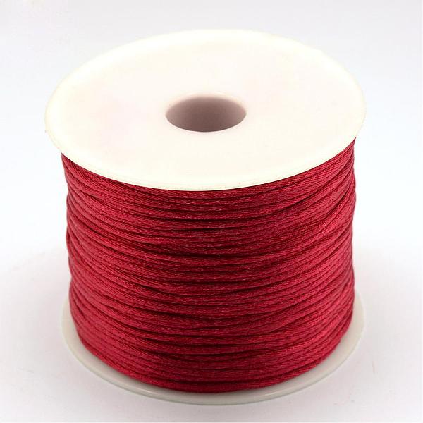 PandaHall Nylon Thread, Rattail Satin Cord, Dark Red, 1.0mm, about 76.55 yards(70m)/roll Nylon Red
PandaHall Nylon Thread, Rattail Satin Cord, Dark Red, 1.0mm, about 76.55 yards(70m)/roll Nylon Red