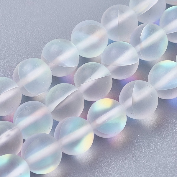 PandaHall Synthetic Moonstone Beads Strands, Holographic Beads, Round, Frosted, Clear, 6mm, Hole: 1mm, about 64pcs/strand, 15.3 inch(39cm)...
PandaHall Synthetic Moonstone Beads Strands, Holographic Beads, Round, Frosted, Clear, 6mm, Hole: 1mm, about 64pcs/strand, 15.3 inch(39cm)...