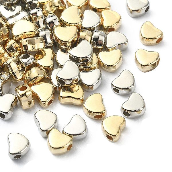 PandaHall 100Pcs 2 Colors CCB Plastic Bead, Heart, Platinum & Golden, 5.5x6.5x3.5mm, Hole: 1.8mm, 50pcs/color Plastic Heart
PandaHall 100Pcs 2 Colors CCB Plastic Bead, Heart, Platinum & Golden, 5.5x6.5x3.5mm, Hole: 1.8mm, 50pcs/color Plastic Heart