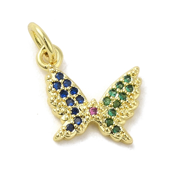 PandaHall Real 18K Gold Plated Brass Pave Cubic Zirconia Pendants, with Jump Rings, Butterfly, Colorful, 11.5x12x2mm, Hole: 3mm Brass+Cubic...
PandaHall Real 18K Gold Plated Brass Pave Cubic Zirconia Pendants, with Jump Rings, Butterfly, Colorful, 11.5x12x2mm, Hole: 3mm Brass+Cubic...