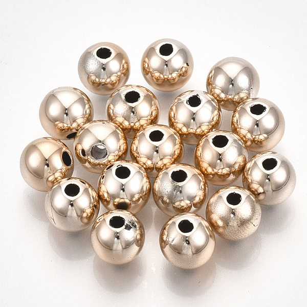 PandaHall UV Plating ABS Plastic Beads, Round, Rose Gold Plated, 12x11.5mm, Hole: 2mm ABS Plastic Round
PandaHall UV Plating ABS Plastic Beads, Round, Rose Gold Plated, 12x11.5mm, Hole: 2mm ABS Plastic Round