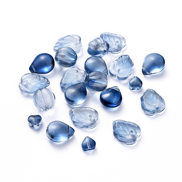 PandaHall Electroplate Transparent Glass Beads, Mixed Shapes, Marine Blue, 5~21x6~14x3~10mm, Hole: 0.9~1.2mm Glass Mixed Shapes Blue
PandaHall Electroplate Transparent Glass Beads, Mixed Shapes, Marine Blue, 5~21x6~14x3~10mm, Hole: 0.9~1.2mm Glass Mixed Shapes Blue