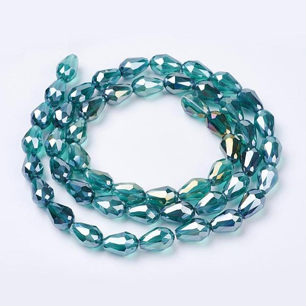 PandaHall Electroplate Glass Beads Strands, AB Color Plated, Faceted Teardrop, Cyan, 15x10mm, Hole: 1mm, 50pcs/strand, 27.1 inch Glass...
PandaHall Electroplate Glass Beads Strands, AB Color Plated, Faceted Teardrop, Cyan, 15x10mm, Hole: 1mm, 50pcs/strand, 27.1 inch Glass...