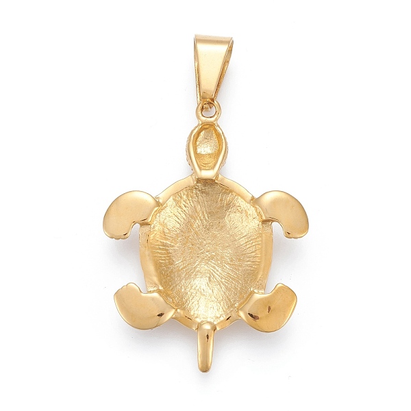 PandaHall 304 Stainless Steel Pendants, with Crystal Rhinestone, Tortoise, Golden, 47x35x6.5mm, Hole: 6x11.5mm Stainless Steel+Rhinestone..., Clear
PandaHall 304 Stainless Steel Pendants, with Crystal Rhinestone, Tortoise, Golden, 47x35x6.5mm, Hole: 6x11.5mm Stainless Steel+Rhinestone..., Clear