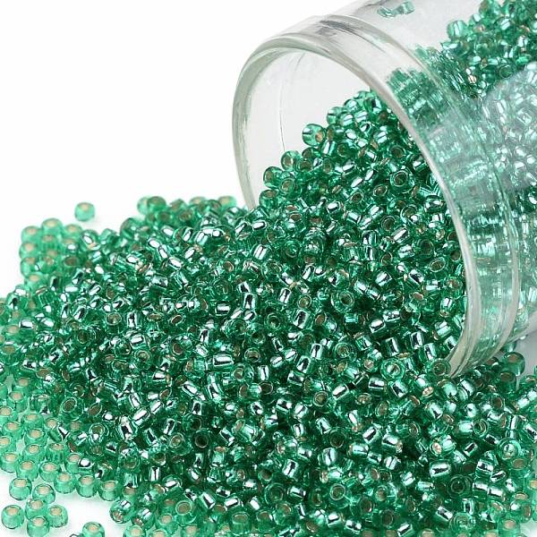 PandaHall TOHO Round Seed Beads, Japanese Seed Beads, (24B) Silver Lined Dark Peridot, 15/0, 1.5mm, Hole: 0.7mm, about 3000pcs/bottle..., Green
PandaHall TOHO Round Seed Beads, Japanese Seed Beads, (24B) Silver Lined Dark Peridot, 15/0, 1.5mm, Hole: 0.7mm, about 3000pcs/bottle..., Green