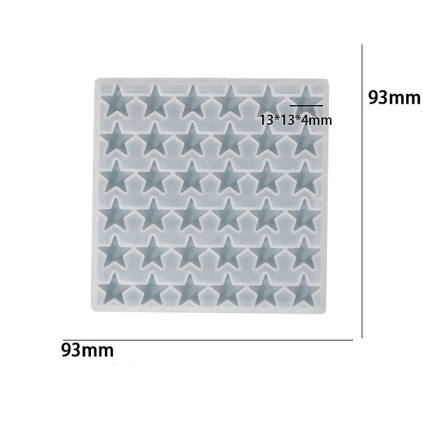 PandaHall Square Shape Pendants DIY Food Grade Silicone Mold, Resin Casting Molds, for UV Resin, Epoxy Resin Craft Making, Star, 93x93x5mm...
PandaHall Square Shape Pendants DIY Food Grade Silicone Mold, Resin Casting Molds, for UV Resin, Epoxy Resin Craft Making, Star, 93x93x5mm...