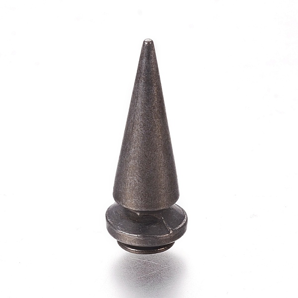 PandaHall Zinc Alloy Studs Rivets, Screw Back, For DIY Leather Craft, Cone, Gunmetal, Rivet: 25x9.5mm, Screw: 6x2.8mm Alloy Cone
PandaHall Zinc Alloy Studs Rivets, Screw Back, For DIY Leather Craft, Cone, Gunmetal, Rivet: 25x9.5mm, Screw: 6x2.8mm Alloy Cone