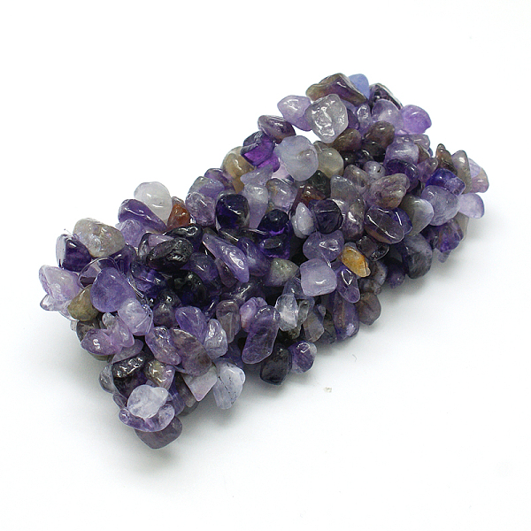 PandaHall Gemstone Chip Bracelets, Natural Amethyst Chips Jewelry, about 51mm in diameter Amethyst Purple
PandaHall Gemstone Chip Bracelets, Natural Amethyst Chips Jewelry, about 51mm in diameter Amethyst Purple