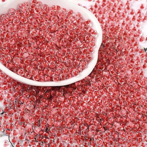 PandaHall Transparent Inside Colours Glass Seed Beads, Round Hole, Round, Light Coral, 4x3mm, Hole: 1.4mm, about 6428pcs/pound Glass
PandaHall Transparent Inside Colours Glass Seed Beads, Round Hole, Round, Light Coral, 4x3mm, Hole: 1.4mm, about 6428pcs/pound Glass