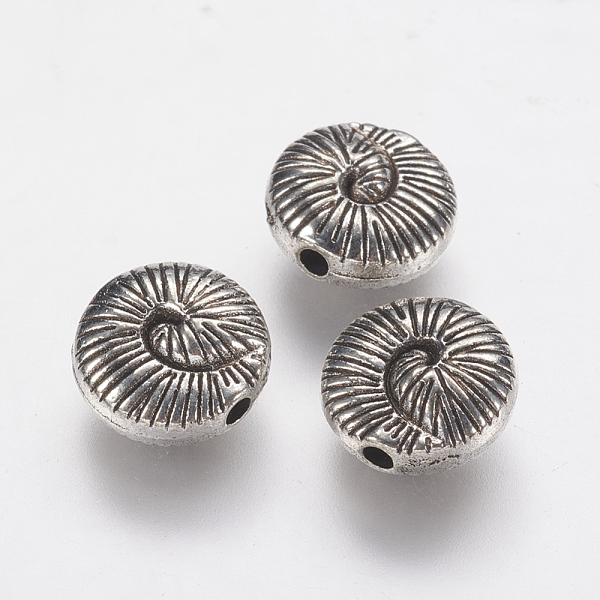 PandaHall Tibetan Style Alloy Beads, Spiral Shell, Antique Silver, 9.5x4.5mm, Hole: 1.5mm Alloy Shell Shape
PandaHall Tibetan Style Alloy Beads, Spiral Shell, Antique Silver, 9.5x4.5mm, Hole: 1.5mm Alloy Shell Shape