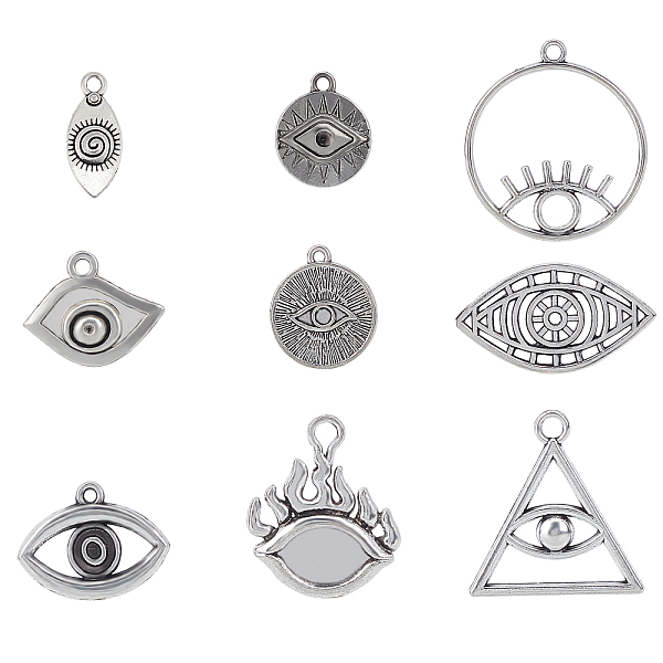 PandaHall Tibetan Style Alloy Pendants & Cabochons & Pendants Rhinestone Setting, Eye, Antique Silver, 74x72x17mm, 36pcs/box Alloy Eye
PandaHall Tibetan Style Alloy Pendants & Cabochons & Pendants Rhinestone Setting, Eye, Antique Silver, 74x72x17mm, 36pcs/box Alloy Eye