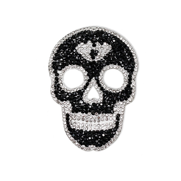 PandaHall Halloween Skull Shape Hotfix Rhinestone, Rhinestone Appliques, for Costume, Hat, Bag, Jet, 89x63mm Glass Rhinestone Skull Black
PandaHall Halloween Skull Shape Hotfix Rhinestone, Rhinestone Appliques, for Costume, Hat, Bag, Jet, 89x63mm Glass Rhinestone Skull Black