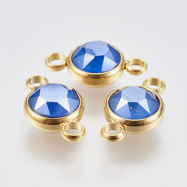 PandaHall K9 Glass Links connectors, Faceted, with 304 Stainless Steel Findings, Ion Plating (IP), Flat Round, Golden, Royal Blue...
PandaHall K9 Glass Links connectors, Faceted, with 304 Stainless Steel Findings, Ion Plating (IP), Flat Round, Golden, Royal Blue...