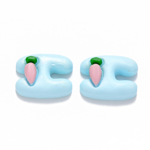 PandaHall Resin Cabochons, Letter H with Carrot, Light Blue, 20x17x6mm Resin Letter
PandaHall Resin Cabochons, Letter H with Carrot, Light Blue, 20x17x6mm Resin Letter