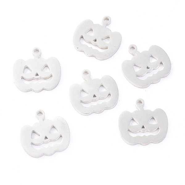 PandaHall 304 Stainless Steel Charms, Laser Cut, for Halloween, Jack-O-Lantern, Stainless Steel Color, 12x11.5x1.1mm, Hole: 1.2mm 304...
PandaHall 304 Stainless Steel Charms, Laser Cut, for Halloween, Jack-O-Lantern, Stainless Steel Color, 12x11.5x1.1mm, Hole: 1.2mm 304...