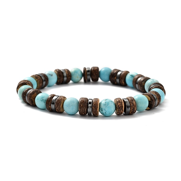 PandaHall Natural Howlite Stretch Bracelets, with Natural Coconut Beads and Non-magnetic Synthetic Hematite Beads, Inner Diameter: 2-1/8...
PandaHall Natural Howlite Stretch Bracelets, with Natural Coconut Beads and Non-magnetic Synthetic Hematite Beads, Inner Diameter: 2-1/8...