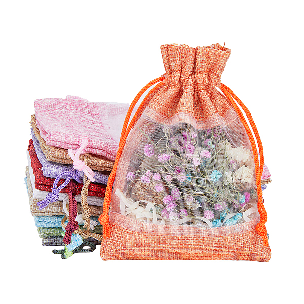PandaHall HOBBIESAY 20Pcs 10 Colors Linen Pouches, Drawstring Bags, with Organza Windows, Rectangle, Mixed Color, 14x10x0.5cm, 2pcs/color..., Multicolor
PandaHall HOBBIESAY 20Pcs 10 Colors Linen Pouches, Drawstring Bags, with Organza Windows, Rectangle, Mixed Color, 14x10x0.5cm, 2pcs/color..., Multicolor