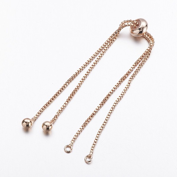 PandaHall Brass Box Chain Bracelet Making, Slider Bracelets Making, Cadmium Free & Nickel Free & Lead Free, Rose Gold, Single Chain Length...
PandaHall Brass Box Chain Bracelet Making, Slider Bracelets Making, Cadmium Free & Nickel Free & Lead Free, Rose Gold, Single Chain Length...
