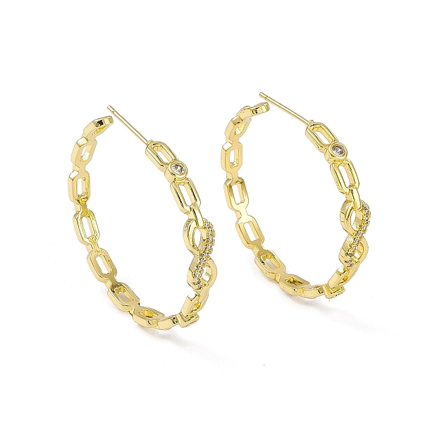 PandaHall Clear Cubic Zirconia Infinity Stud Earrings, Rack Plating Brass Half Hoop Earrings for Women, Cadmium Free & Lead Free, Real 18K...
PandaHall Clear Cubic Zirconia Infinity Stud Earrings, Rack Plating Brass Half Hoop Earrings for Women, Cadmium Free & Lead Free, Real 18K...