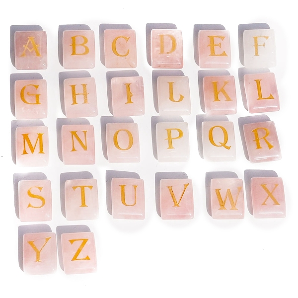 PandaHall 26Pcs 26 Styles Rectangle Natural Rose Quartz Lettern Stones, Healing Stones for Chakras Balancing, Crystal Therapy, Meditation...
PandaHall 26Pcs 26 Styles Rectangle Natural Rose Quartz Lettern Stones, Healing Stones for Chakras Balancing, Crystal Therapy, Meditation...