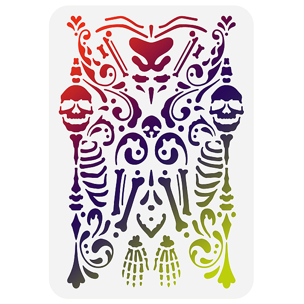 PandaHall Plastic Drawing Painting Stencils Templates, for Painting on Scrapbook Fabric Tiles Floor Furniture Wood, Rectangle, Skull Pattern...
PandaHall Plastic Drawing Painting Stencils Templates, for Painting on Scrapbook Fabric Tiles Floor Furniture Wood, Rectangle, Skull Pattern...