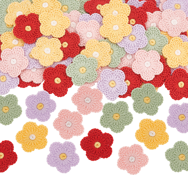 PandaHall 100Pcs 5 Colors Two Tone Polyester Knitted Ornament Accessories, for DIY Sewing Crafts, Flower, Mixed Color, 25~26x26~27x2mm..., Multicolor
PandaHall 100Pcs 5 Colors Two Tone Polyester Knitted Ornament Accessories, for DIY Sewing Crafts, Flower, Mixed Color, 25~26x26~27x2mm..., Multicolor