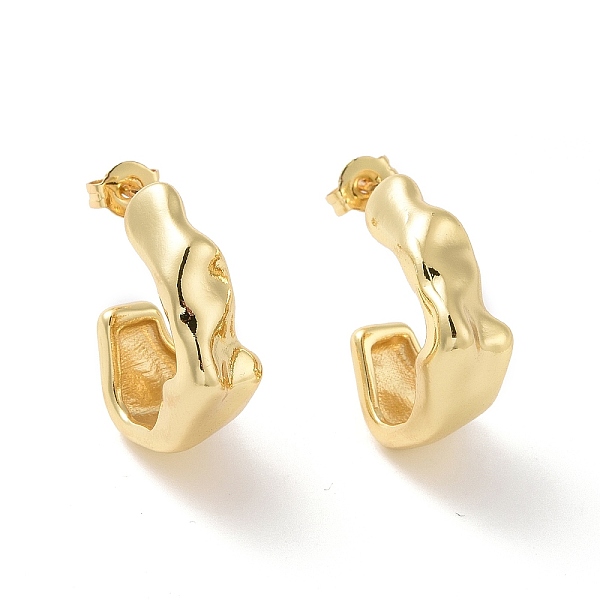 PandaHall Rack Plating Brass C-shape Stud Earrings, Half Hoop Earrings for Women, Cadmium Free & Lead Free, Real 18K Gold Plated, 21x18x8mm...
PandaHall Rack Plating Brass C-shape Stud Earrings, Half Hoop Earrings for Women, Cadmium Free & Lead Free, Real 18K Gold Plated, 21x18x8mm...