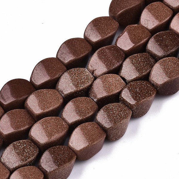 PandaHall Synthetic Goldstone Beads Strands, Twist Oval, 12~13x9x9mm, Hole: 1mm, about 30pcs/strand, 15.16 inch(38.5cm) Goldstone Oval
PandaHall Synthetic Goldstone Beads Strands, Twist Oval, 12~13x9x9mm, Hole: 1mm, about 30pcs/strand, 15.16 inch(38.5cm) Goldstone Oval