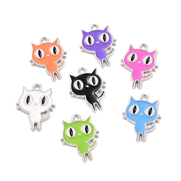 PandaHall Alloy Enamel Pendants, Platinum, Cat Charm, Mixed Color, 19x14.5x1.5mm, Hole: 2mm Alloy+Enamel Cat Shape Multicolor
PandaHall Alloy Enamel Pendants, Platinum, Cat Charm, Mixed Color, 19x14.5x1.5mm, Hole: 2mm Alloy+Enamel Cat Shape Multicolor