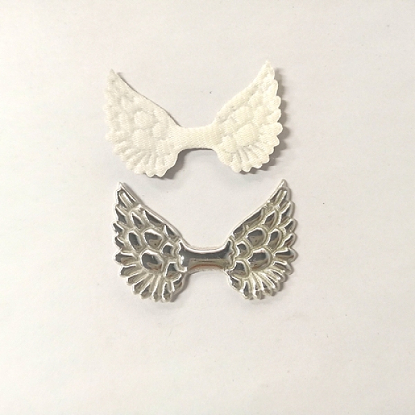 PandaHall Cloth Embossing Wings, Decorate Accessories, Silver, 30x50x1.5mm Cloth Wing Silver
PandaHall Cloth Embossing Wings, Decorate Accessories, Silver, 30x50x1.5mm Cloth Wing Silver
