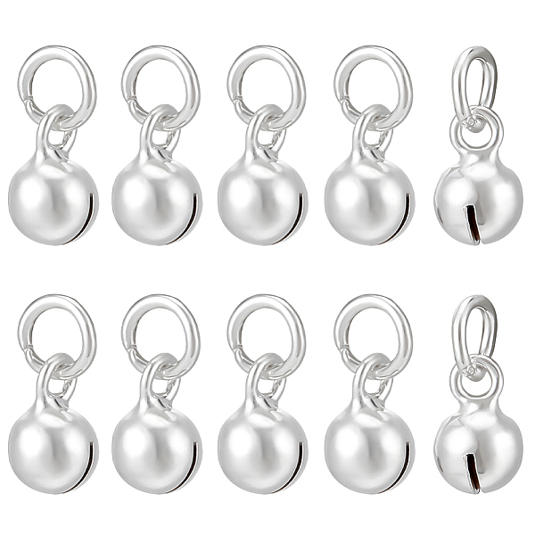 PandaHall BENECREAT 10Pcs Sterling Silver Pendants, Bell Charms, with Jump Rings, Silver, 6.6x4mm, Hole: 4mm Sterling Silver Bell
PandaHall BENECREAT 10Pcs Sterling Silver Pendants, Bell Charms, with Jump Rings, Silver, 6.6x4mm, Hole: 4mm Sterling Silver Bell