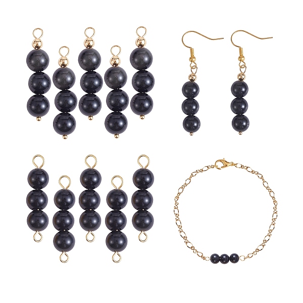 PandaHall 10Pcs Triple Natural Obsidian Round Beaded Connector Charms, with Golden 304 Stainless Steel Ball Head Pins & Iron Eye Pin & Brass...
PandaHall 10Pcs Triple Natural Obsidian Round Beaded Connector Charms, with Golden 304 Stainless Steel Ball Head Pins & Iron Eye Pin & Brass...