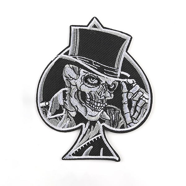 PandaHall Computerized Embroidery Cloth Sew on Patches, Costume Accessories, Skull, Black, 100x79mm Cloth Skull Black
PandaHall Computerized Embroidery Cloth Sew on Patches, Costume Accessories, Skull, Black, 100x79mm Cloth Skull Black