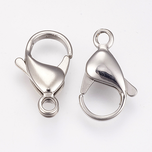 PandaHall 304 Stainless Steel Lobster Claw Clasps, Parrot Trigger Clasps, Stainless Steel Color, 19x12x5mm, Hole: 2mm. 304 Stainless Steel...
PandaHall 304 Stainless Steel Lobster Claw Clasps, Parrot Trigger Clasps, Stainless Steel Color, 19x12x5mm, Hole: 2mm. 304 Stainless Steel...