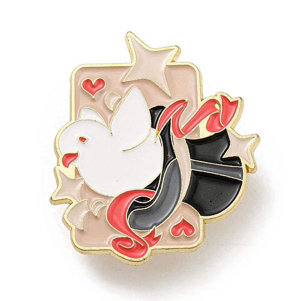 PandaHall Enamel Pins, Light Gold Plated Alloy Brooch, Bird, 38x33x1.5mm Alloy+Enamel Bird
PandaHall Enamel Pins, Light Gold Plated Alloy Brooch, Bird, 38x33x1.5mm Alloy+Enamel Bird