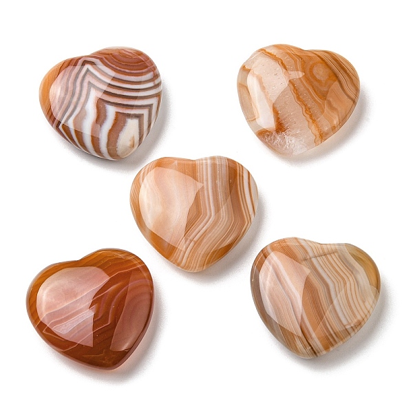 PandaHall Natural Red Striped Agate/Banded Agate Palm Stones, Healing Stone, Heart, 29~29.5x30x9.5~10mm Banded Agate Heart
PandaHall Natural Red Striped Agate/Banded Agate Palm Stones, Healing Stone, Heart, 29~29.5x30x9.5~10mm Banded Agate Heart