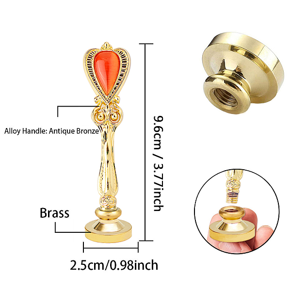 PandaHall CRASPIRE Brass Wax Seal Stamp, Alloy and Cat Eye Handles, for DIY Scrapbooking, Bear Pattern, Stamp: 25x14mm, Handle...
PandaHall CRASPIRE Brass Wax Seal Stamp, Alloy and Cat Eye Handles, for DIY Scrapbooking, Bear Pattern, Stamp: 25x14mm, Handle...