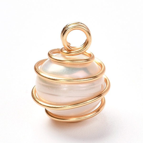 PandaHall Natural Cultured Freshwater Pearl Pendants, with Real 18K Gold Plated Eco-Friendly Copper Wire, Round, Linen, 15x11.5mm, Hole: 3mm..., Brown
PandaHall Natural Cultured Freshwater Pearl Pendants, with Real 18K Gold Plated Eco-Friendly Copper Wire, Round, Linen, 15x11.5mm, Hole: 3mm..., Brown