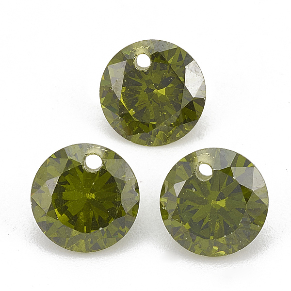 PandaHall Cubic Zirconia Charms, Faceted, Flat Round, Olive Drab, 6x3.5mm, Hole: 0.8mm Cubic Zirconia Flat Round
PandaHall Cubic Zirconia Charms, Faceted, Flat Round, Olive Drab, 6x3.5mm, Hole: 0.8mm Cubic Zirconia Flat Round