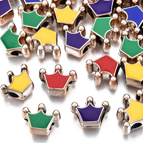 PandaHall UV Plating Acrylic European Beads, with Enamel, Large Hole Beads, Crown, Mixed Color, Light Gold, 13x17x9mm, Hole: 4.5mm Acrylic..., Multicolor
PandaHall UV Plating Acrylic European Beads, with Enamel, Large Hole Beads, Crown, Mixed Color, Light Gold, 13x17x9mm, Hole: 4.5mm Acrylic..., Multicolor