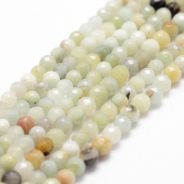 PandaHall Natural Flower Amazonite Beads Strands, Faceted, Round, 4~4.5mm, Hole: 0.8mm, about 86~96pcs/strand, 14.9 inch~15.1 inch Flower...
PandaHall Natural Flower Amazonite Beads Strands, Faceted, Round, 4~4.5mm, Hole: 0.8mm, about 86~96pcs/strand, 14.9 inch~15.1 inch Flower...