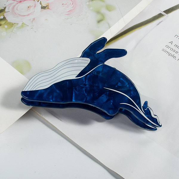 PandaHall Cute Whale PVC Claw Hair Clips, DIY Hair Accessories, Prussian Blue, 48x78x35mm PVC Whale
PandaHall Cute Whale PVC Claw Hair Clips, DIY Hair Accessories, Prussian Blue, 48x78x35mm PVC Whale