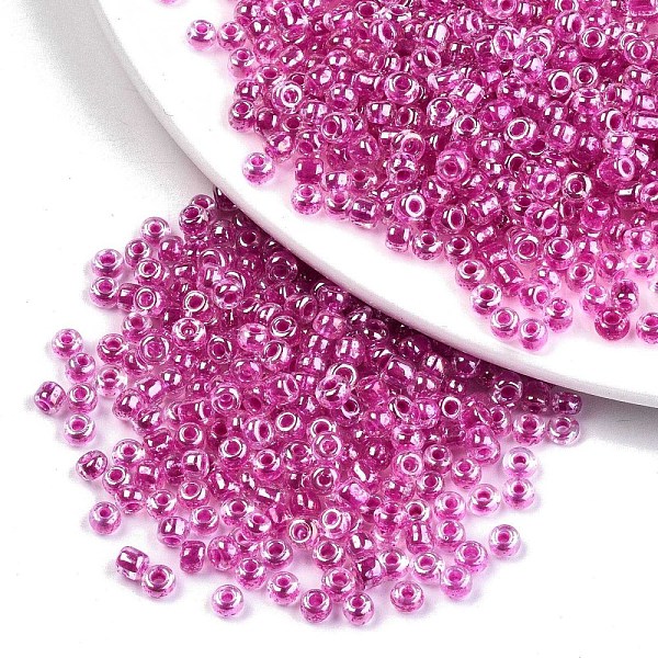 PandaHall 12/0 Glass Seed Beads, Transparent Inside Colours Luster, Round Hole, Round, Medium Violet Red, 12/0, 2~2.5x1.5~2mm, Hole: 0.8mm...
PandaHall 12/0 Glass Seed Beads, Transparent Inside Colours Luster, Round Hole, Round, Medium Violet Red, 12/0, 2~2.5x1.5~2mm, Hole: 0.8mm...