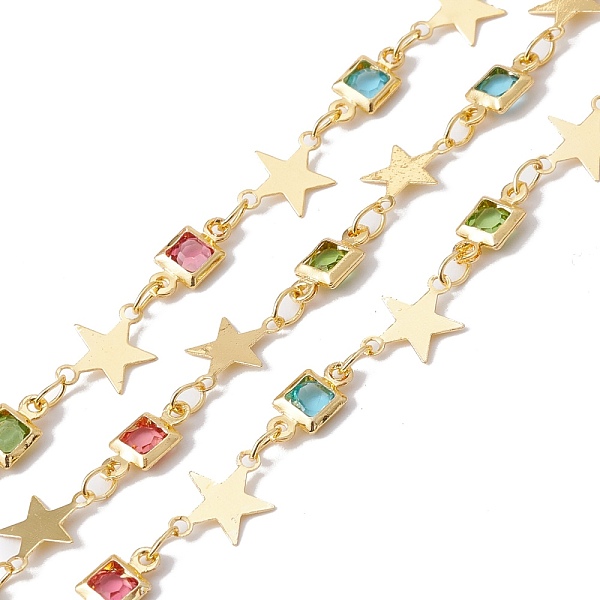 PandaHall Handmade Eco-friendly Brass Square & Star Link Chain, with Glass Beaded, Real 18K Gold Plated, Lead Free & Cadmium Free, Soldered...
PandaHall Handmade Eco-friendly Brass Square & Star Link Chain, with Glass Beaded, Real 18K Gold Plated, Lead Free & Cadmium Free, Soldered...