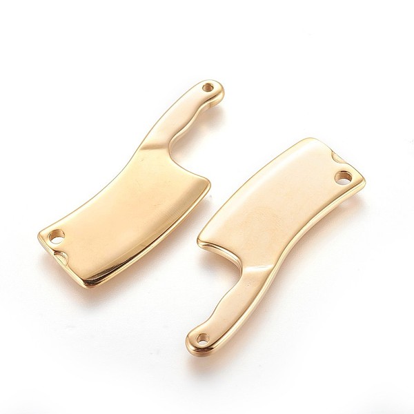 PandaHall 304 Stainless Steel Links connectors, Ion Plating (IP), Kitchen Knife, Golden, 53x20x3mm, Hole: 2.5~3.5mm 304 Stainless Steel Tool
PandaHall 304 Stainless Steel Links connectors, Ion Plating (IP), Kitchen Knife, Golden, 53x20x3mm, Hole: 2.5~3.5mm 304 Stainless Steel Tool