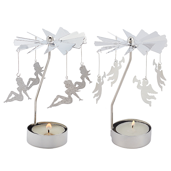 PandaHall Gorgecraft 2 Sets 2 Style Stainless Steel Rotating Butterfly Tealight Candle Holder, for Candle Lover, Romantic Wedding, Christmas...
PandaHall Gorgecraft 2 Sets 2 Style Stainless Steel Rotating Butterfly Tealight Candle Holder, for Candle Lover, Romantic Wedding, Christmas...