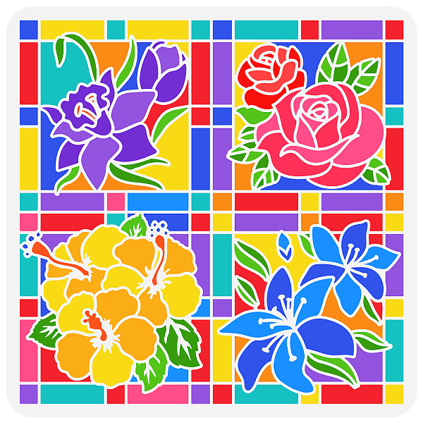 PandaHall FINGERINSPIRE Flowers Stencil 11.8x11.8inch Reusable Drawing Template Large Square Stencil Rose Stencil Lily Stencil Azalea...
PandaHall FINGERINSPIRE Flowers Stencil 11.8x11.8inch Reusable Drawing Template Large Square Stencil Rose Stencil Lily Stencil Azalea...