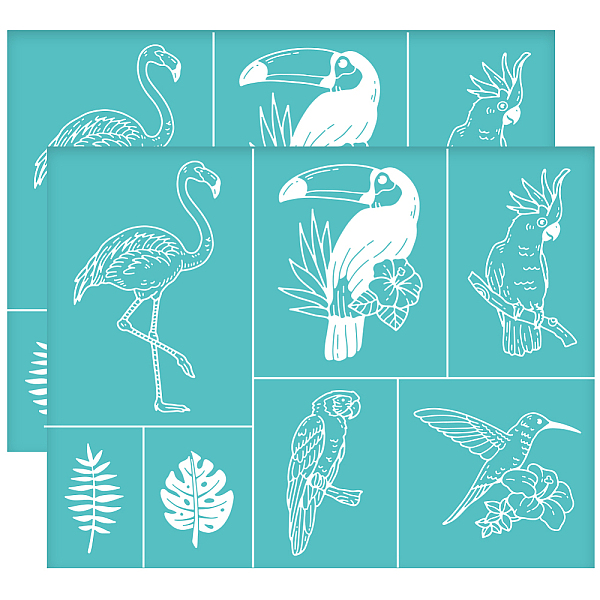 PandaHall OLYCRAFT 2pcs 11x8.6 Inch Flamingo Silk Screen Printing Stencils Self-Adhesive Tropical Bird Leaves Stencils Monstera Hummingbird...
PandaHall OLYCRAFT 2pcs 11x8.6 Inch Flamingo Silk Screen Printing Stencils Self-Adhesive Tropical Bird Leaves Stencils Monstera Hummingbird...